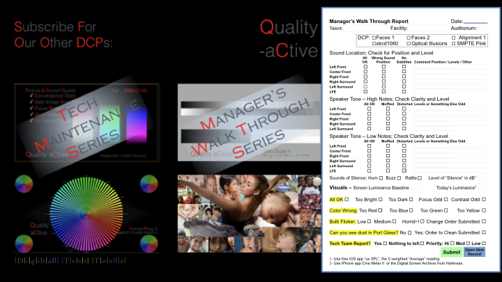 Loudness In Cinema DCPs for Non-Technical Manager w/Checksheet